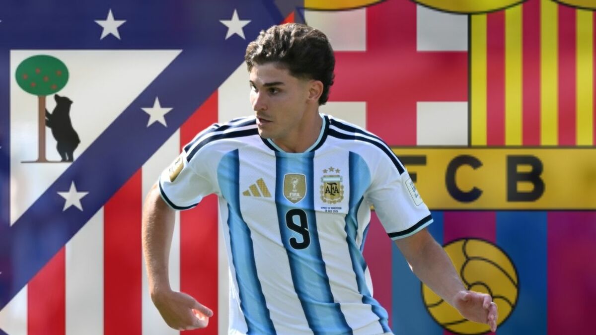 Julián Álvarez estaría presionando al Atlético de Madrid para ir al Barcelona (Fotografía: Imago 7)