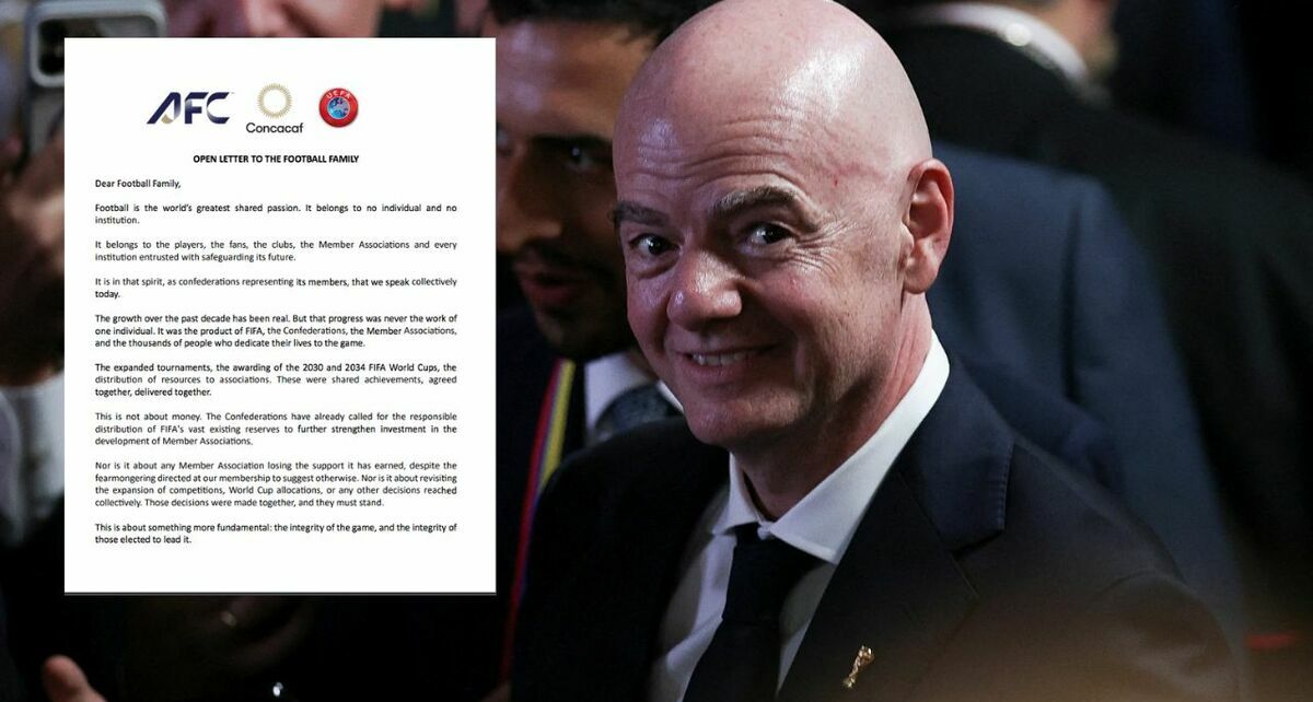 Las tres confederaciones firman la carta contra la FIFA. (Reuters)