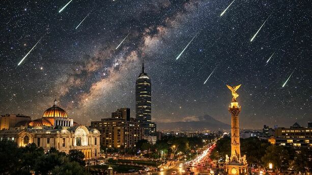 Así se podrá ver la lluvia de estrellas Perseidas en 2026. (FOTO): Sora IA.