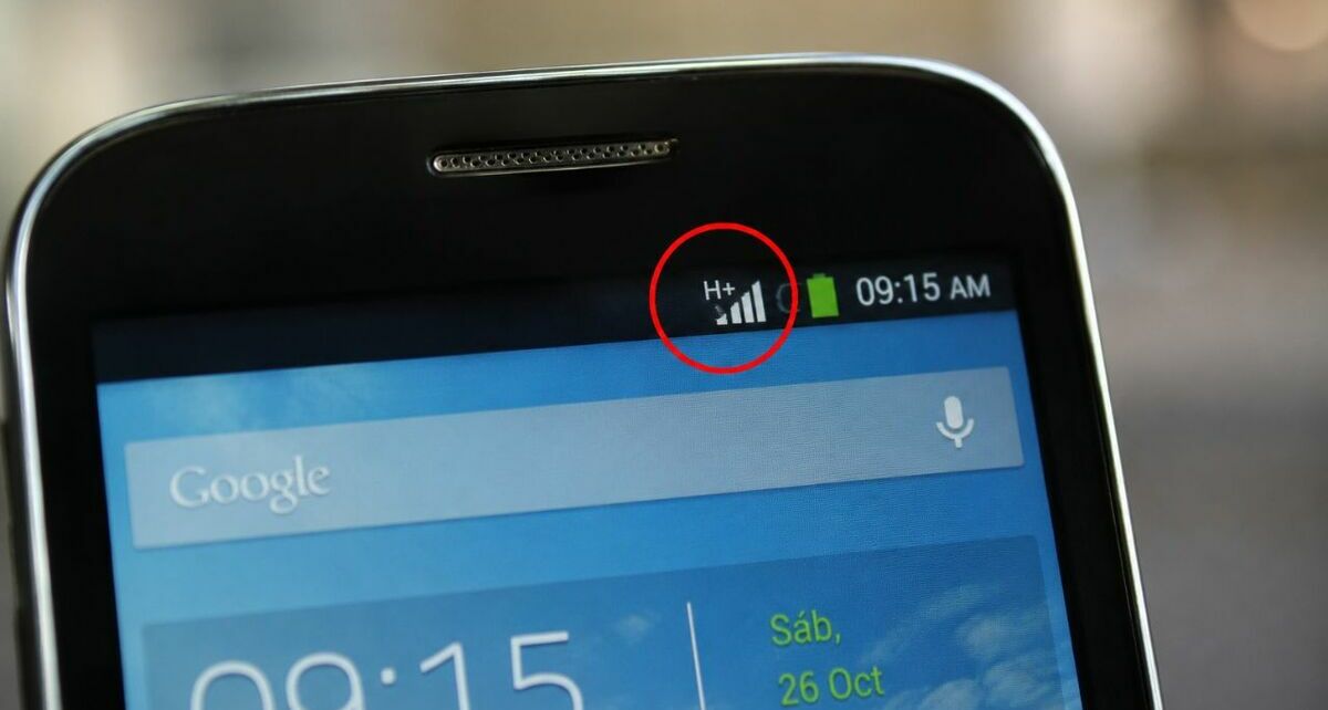 El símbolo H+ indica que el celular está conectado a una red HSPA+, una evolución de la tecnología 3G. Foto: ChatGPT