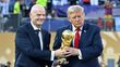 Donald Trump volvió a mostrar su apoyo a Infantino (Fotografía: Imago 7)