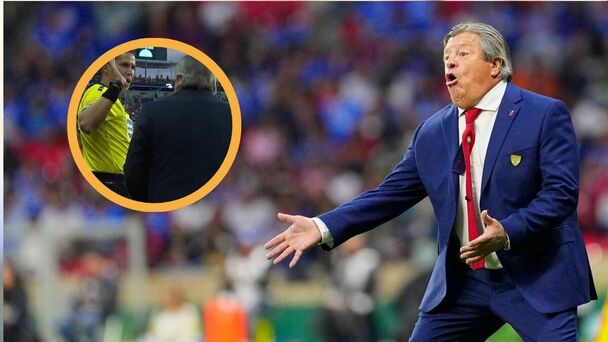 Miguel Herrera encaró a Daniel Quintero (Fotografías: Imago 7 | Captura de video)