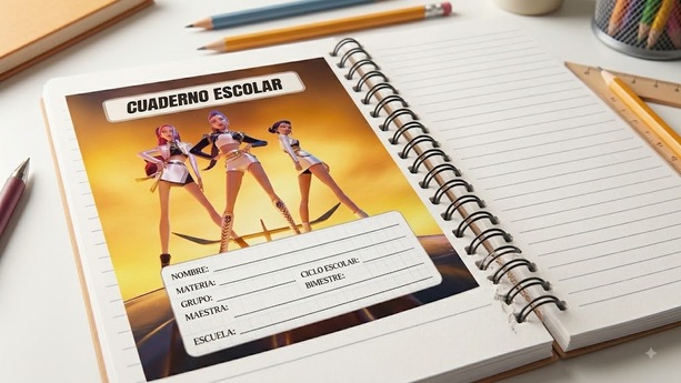 Cuaderno de Kpop Demon Hunters | Foto: Gemini