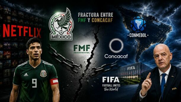 Hay fractura entre Concacaf y FMF por defender a Infantino. (foto: ChatGPT)