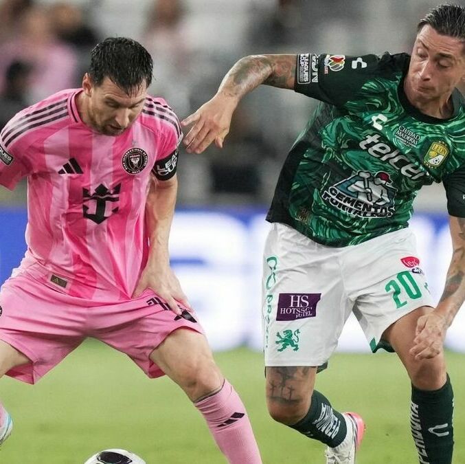 Lionel Messi ante el León (Reuters)
