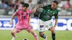 Lionel Messi ante el León (Reuters)