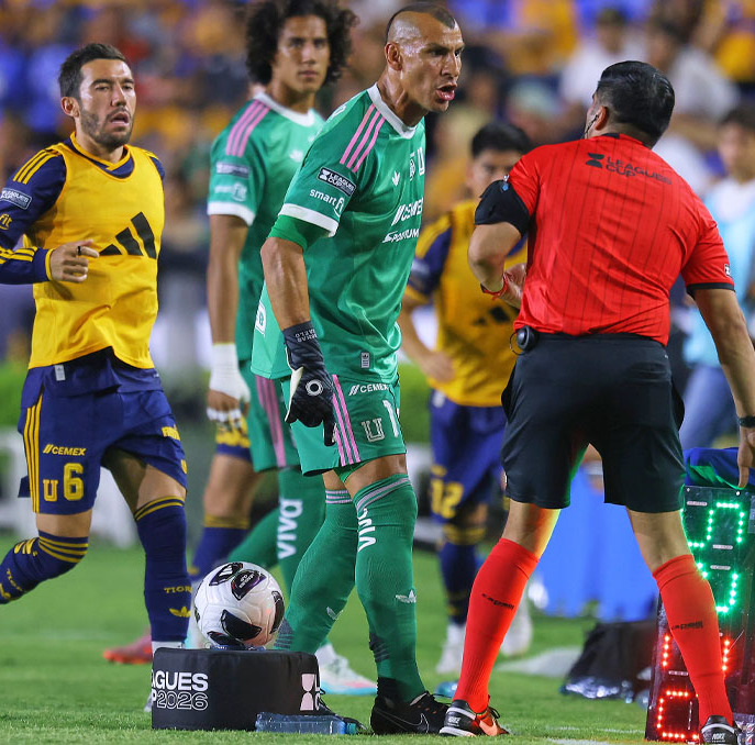 Nahuel Guzmán perdió el control en la Leagues Cup. (Foto: Imago7)