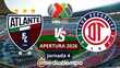 Apertura 2026 Atlante vs Toluca Jornada 4 Liga MX (FOTO: Especial)