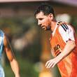 Lionel Messi, durante un entrenamiento con el Inter Miami. FOTO: @intermiamicf