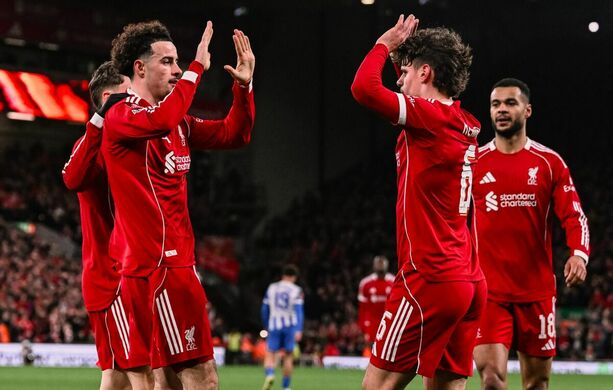 Liverpool se impuso a Brighton en Anfield (Fotografía: X Liverpool)