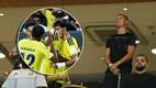 Cristiano Ronaldo observó el triunfo del Al-Nassr desde uno de los palcos del estadio. FOTOS: Reuters