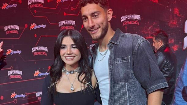 Alana Flores y su novio Sebastián Cáceres, jugador del América. (Foto: Uziel)