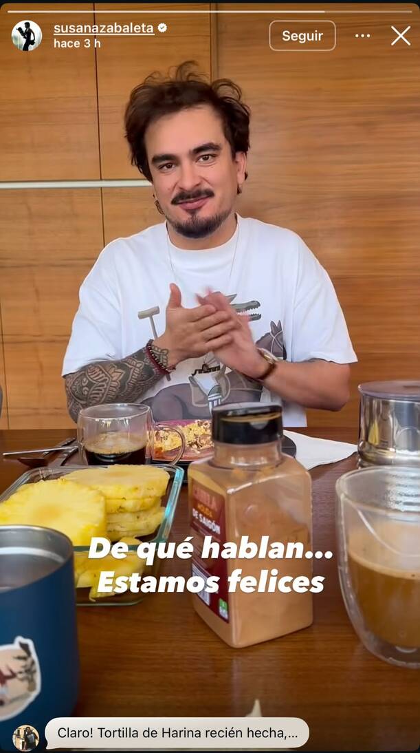 Historia de Susana Zabaleta en Instagram