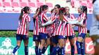 Jugadoras de las Chivas celebran uno de los goles en la victoria sobre Atlético de San Luis. FOTO: Imago7