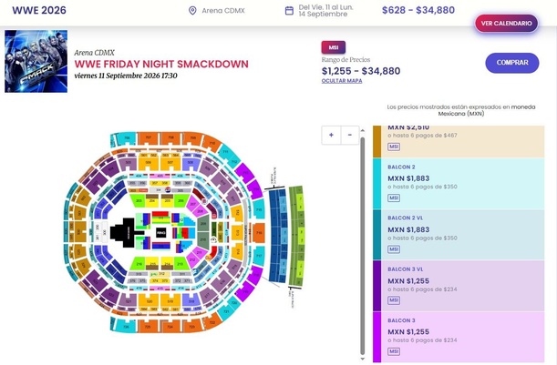 Boletos para SmackDown en México 2026 (superboletos.com)
