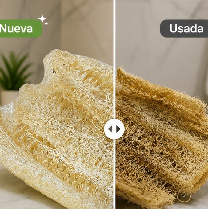Zacate natural: el tiempo que realmente dura un estropajo de fibra vegetal| Foto: ChatGPT