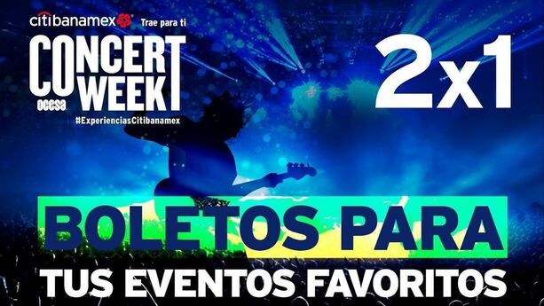 Boletos 2x1 en Ticketmaster: ¿Cuándo es el Concert Week y qué tarjetas participan? (FOTO: Ocesa)