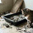 ¿Con qué frecuencia debes limpiar el arenero de tu gato? | Foto: gemini