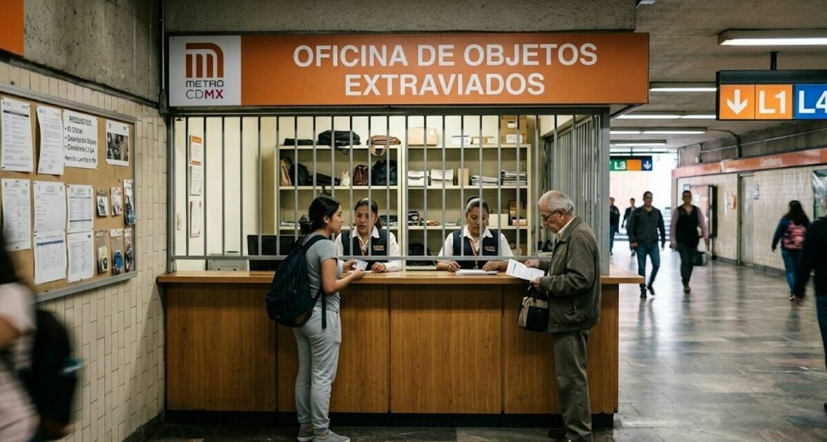 Así puedes recuperar tus objetos extraviados en el Metro CDMX (Imagen creada con IA)