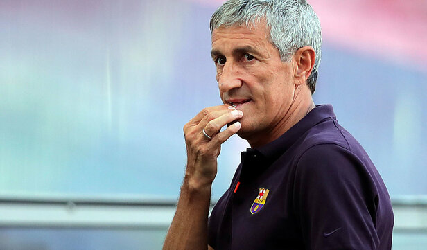 Quique Setién fue despedido del Barcelona tras la histórica humillación en Champions. (AFP)
