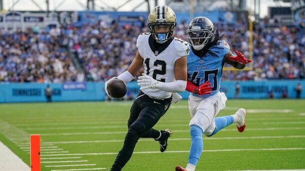 Chris Olave, receptor de los New Orleans Saints (Reuters)