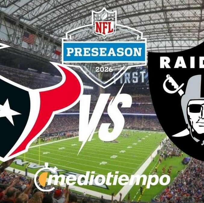Preseason NFL 2026 Houston Texans Vs Las Vegas Raiders (FOTO: Especial)