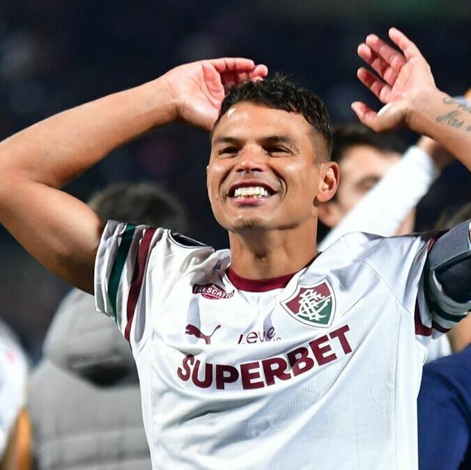 Thiago Silva festeja el pase de Fluminense (Fotografía: Reuters)