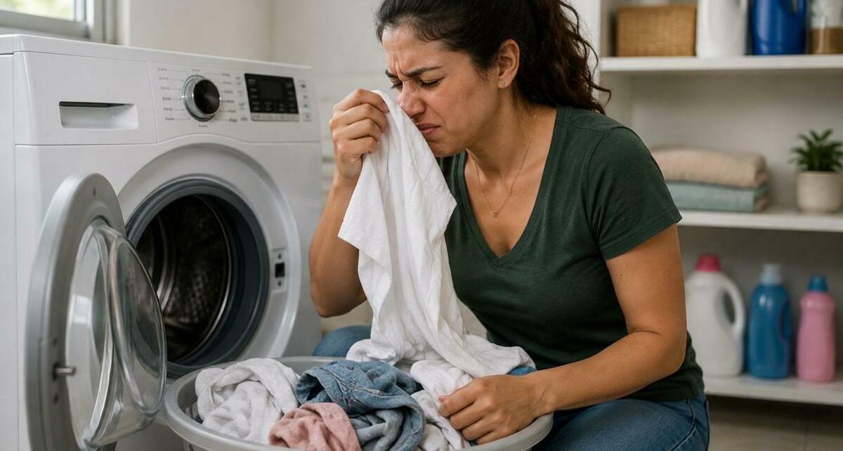 Errores que hacen que la ropa huela mal después de lavarla. Foto: ChatGPT