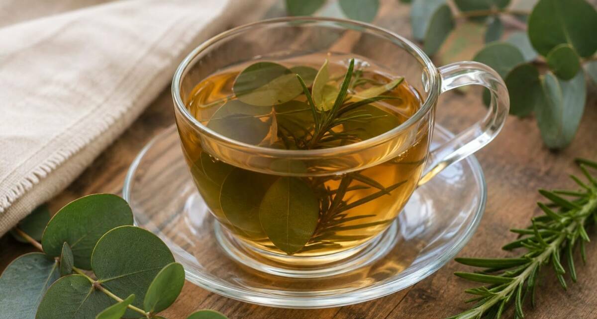 ¿Para qué sirve el té de eucalipto y romero? Foto: ChatGPT