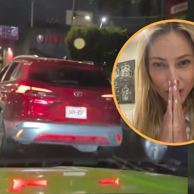 Vanessa Huppenkothen se llevó un gran susto en su regreso a casa a causa de un grupo de montachoques. (@vanehupp/IG)