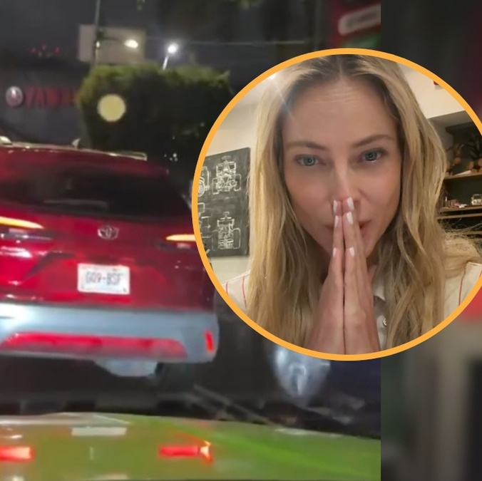 Vanessa Huppenkothen se llevó un gran susto en su regreso a casa a causa de un grupo de montachoques. (@vanehupp/IG)