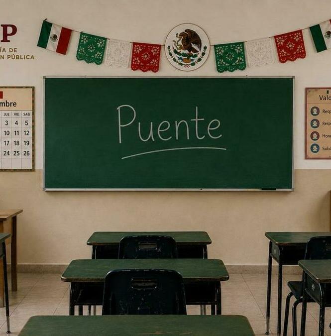 El calendario oficial de la SEP establece la primera fecha de suspensión de clases y el primer puente de septiembre. Foto: ChatGPT