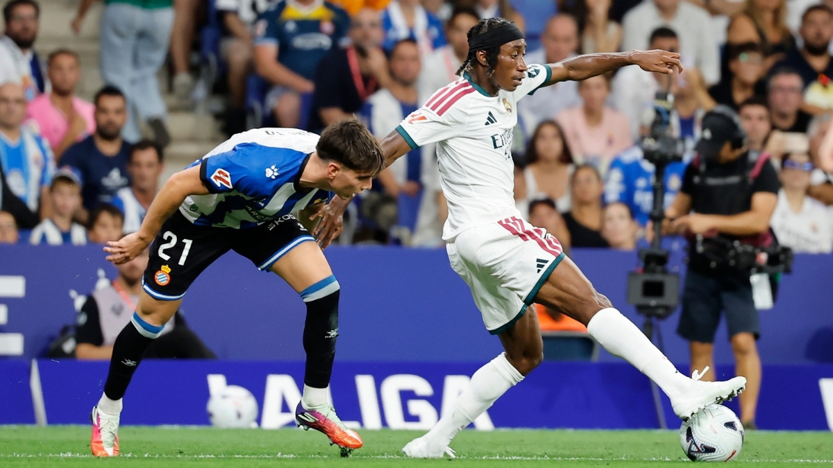 Yan Diomandé con el Real Madrid ante el Espanyol (EFE)