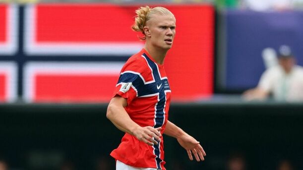 Erling Haaland con Noruega (Reuters)