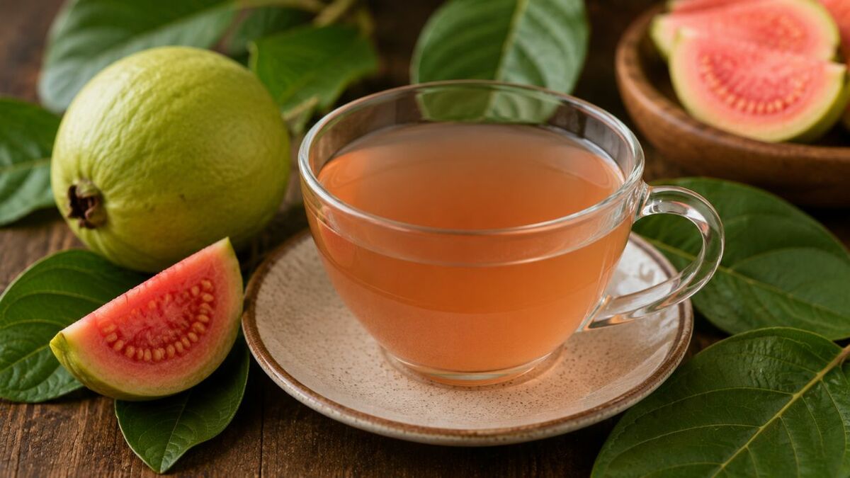 Conoce cómo preparar un té de hojas de guayaba y por qué es bueno para tu digestión. (ChatGPT).