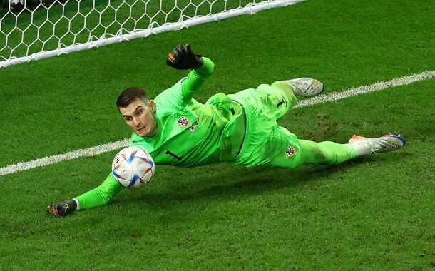 Dominik Livakovic se convirtió en el héroe de Croacia (Reuters)