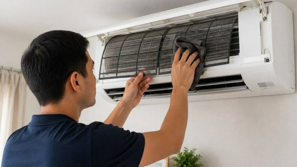 Cómo limpiar el aire acondicionado: evita malos olores y gasto de energía. Foto: ChatGPT