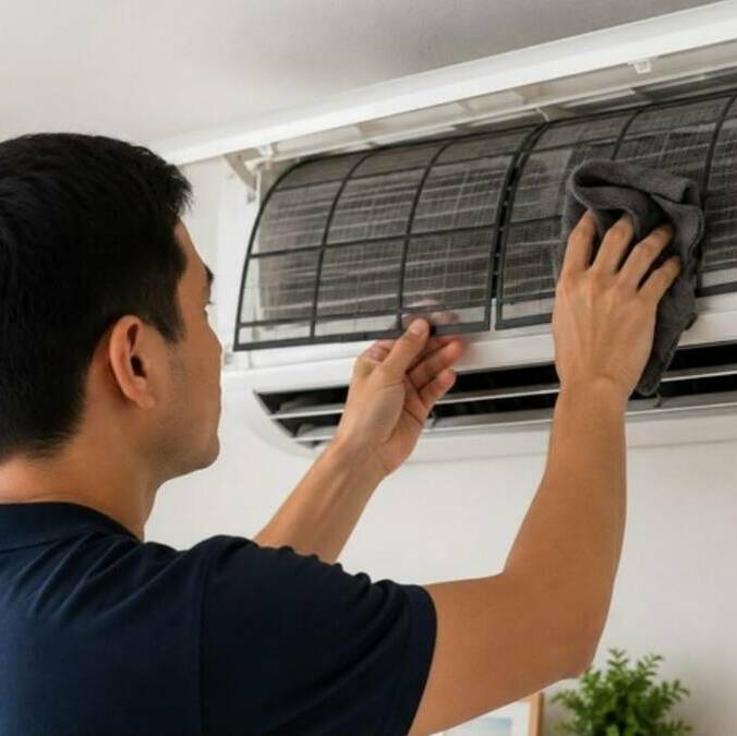 Cómo limpiar el aire acondicionado: evita malos olores y gasto de energía. Foto: ChatGPT