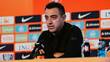 Xavi Hernández vive incomodo momento en presentación con Países Bajos / X: OnsOranje