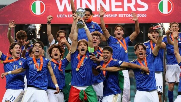 Italia ganó el Campeonato Europeo 2026 (@UEFAMensYouth)
