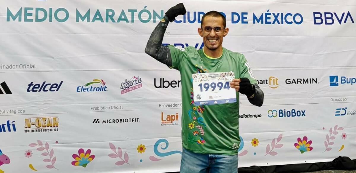 La carrera de Germán de la Rosa Cabrera como runner no ha parado (@morfitomx)