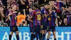 Jugadores del Barcelona festejan el gol de Fermín López ante el Athletic Club. FOTO: EFE