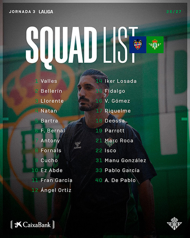 Álvaro Fidalgo fue convocado al duelo ante Levante de la J3.