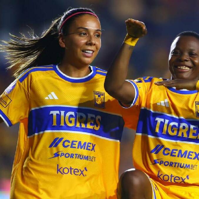 Thembi Kgatlana celebra el primer gol ante las Tuzas. FOTO: Imago7
