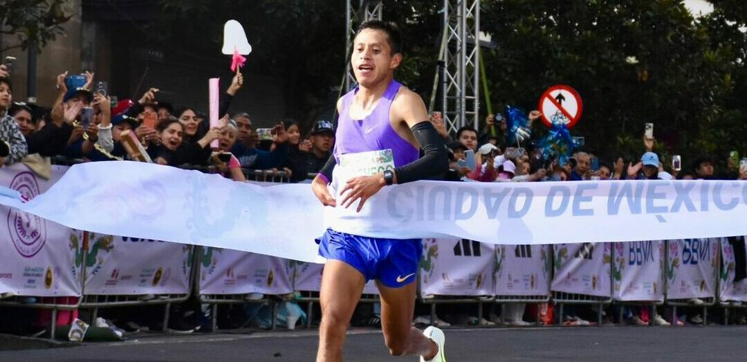 Cristhian Pacheco, ganador del Maratón de la CDMX 2026 (Especial)