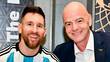 Infantino se despide de Lionel Messi / IG: Gianni Infantino