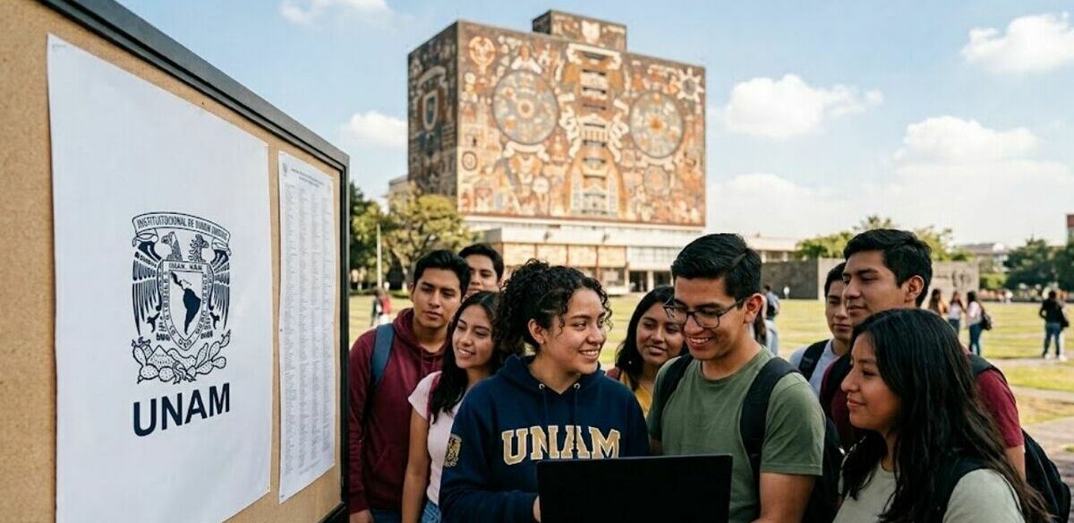 La UNAM abrió más de 2 mil lugares para aspirantes no seleccionados (Imagen creada con IA)