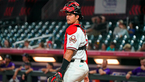 Ethan Salas es el catcher más joven en Grandes Ligas desde Iván Rodríguez. (Foto: MLB.com)