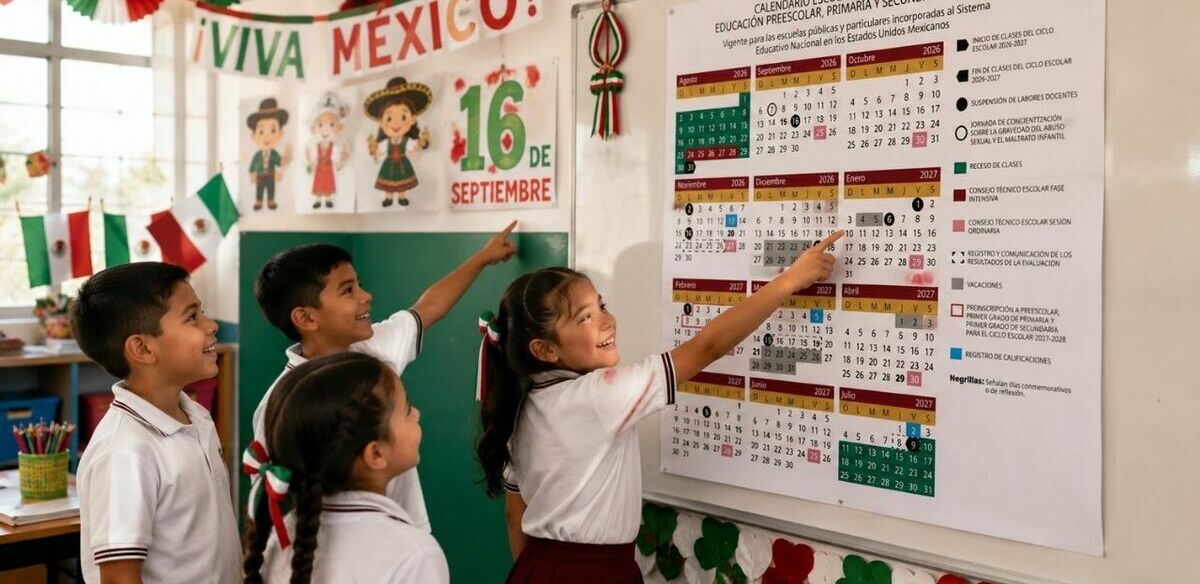 ¿Habrá megapuentes en septiembre 2026? Esto dice el calendario de la SEP. (ChatGPT).