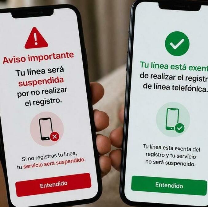 ¿Qué líneas telefónicas sí deben registrarse y cuáles están exentas del trámite? Foto: ChatGPT